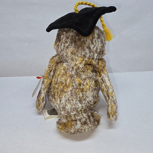 Retired TY Beanie Baby - SMARTER the 2002 Owl (6.5 inch) - Picture 9 of 9